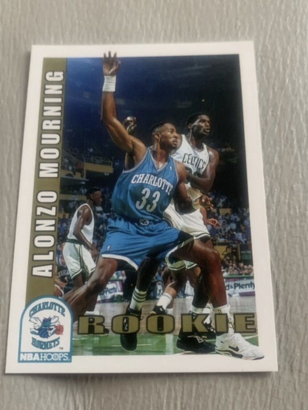 1993 Skybox Rookie Alonzo Mourning #361 Hornets Basketball Card NM